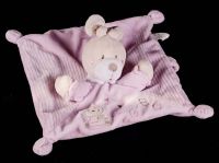 Nicotoy Bunny Rabbit "ABC" Plush Lovey Security Blanket